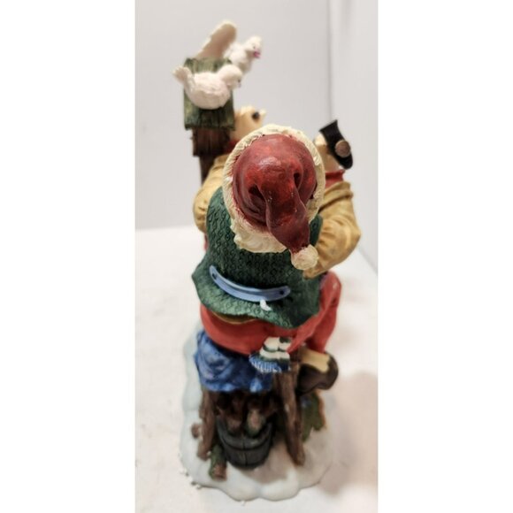 Vintage Ceramic Santa Building Birdhouse Collectible Figurine Made for Walmart - Picture 6 of 16